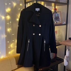 Laundry Double Breasted Skirted Peacoat